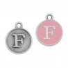 999° Silver Antique Plated/ Pink