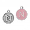 999° Silver Antique Plated/ Pink
