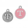 999° Silver Antique Plated/ Pink