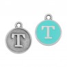 999° Silver Antique Plated/ Howlite Turquoise