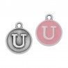 999° Silver Antique Plated/ Pink