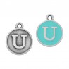 999° Silver Antique Plated/ Howlite Turquoise