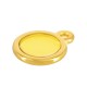 Enameled Zamak Charm Round Frame 12mm