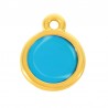 24K Gold Plated/ Fluo Blue