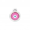 999° Silver Antique Plated/ Fluo Pink/ White/ Light Blue/ Black
