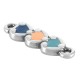 Connettore in Zama Smaltata con 3 Cuori 6X16 mm