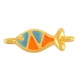 Enameled Zamak Connector Fish 14x7mm