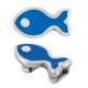 Curseur en Zamak Émaillé Fish 16 x 9 mm Ø 5.2 x 2.2 mm