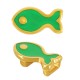 Curseur en Zamak Émaillé Fish 16 x 9 mm Ø 5.2 x 2.2 mm