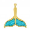 24K Gold Plated/ Pearl Turqoise