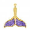 24K Gold Plated/ Pearl Purple