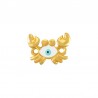 Oro 24K/0,12 µm/ Blanco/ Turquesa Howlita/ Negro