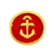 Enameled Zamak Slider Round with Anchor 12mm Ø5.2x2.2mm