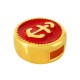 Μεταλλική Ζάμακ Άγκυρα Περαστή με Σμάλτο 12mm Ø5.2x2.2mm