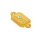 Connettore Smaltato in Zama con Scritta Love Luck e Occhio Malvagio 14X10 mm