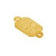 Connettore Smaltato in Zama con Scritta Love Luck e Occhio Malvagio 14X10 mm