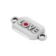 Connettore Smaltato in Zama con Targhetta Love Luck Hope 14X10 mm