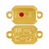Plaqué or 24 carats/ Rouge