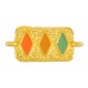 Enameled Zamak Connector Rectangular with Rhombus 12x20mm