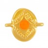 24K Gold Plated/ Fluo Orange