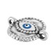 Connettore Ovale in Zama Smaltata con Occhio Malvagio 13X16 mm