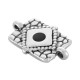 Connettore Rettangolare in Zama Smaltata con Rombo 13X16 mm