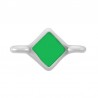 Placcato argento antico 999°/ Verde fluo