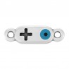999° Silver Antique Plated/ Azure/ Black