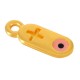 Colgante de Metal Zamak con Cruz y Ojo Esmaltado 12x5mm