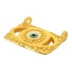 Charm Rectangulaire en Zamak Émaillé avec œil Maléfique 22 x 14 mm