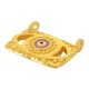 Charm Rectangulaire en Zamak Émaillé avec œil Maléfique 22 x 14 mm