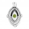 Argent antique plaqué 999° / Olive