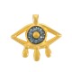 Charm en Zamak Émaillé œil Maléfique 22 x 16 mm