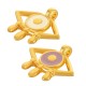 Colgante de Metal Zamak Ojo Esmaltado 22x16mm