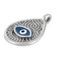 Colgante de Metal Zamak Gota con Ojo Esmaltado 13x17mm