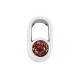 Pasador de Metal Zamak Ovalado con Ojo Esmaltado 7x12mm(Ø2.2mm)