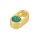 Enameled Zamak Slider Oval with Circle 7x12mm Ø2.2mm