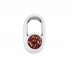 Placcato argento antico 999°/rosso glitterato