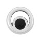 Enameled Zamak Slider Circle 10mm Ø2.2mm