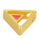 Μεταλλικό Ζάμακ Μοτίφ Τρίγωνο Μάτι με Σμάλτο 15x13mm Ø2.2mm