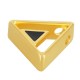 Enameled Zamak Pendant Triangle with Evil Eye 15x13mm Ø2.2mm