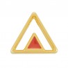 24K Gold Plated/ Coral