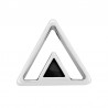 999° Silver Antique Plated/ Black