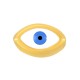 Enameled Zamak Slider Nail with Evil Eye 8x5mm Ø2.2mm
