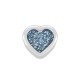 Perla in Zama Smaltata a Forma di Cuore 9 mm Ø 2.2 mm