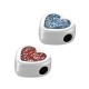 Enameled Zamak Bead Heart 9mm Ø2.2mm