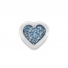 Placcato argento antico 999° / Glitter blu
