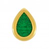 Plaqué or 24 carats/Vert transparent