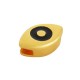 Slider in Zama Smaltata con Occhio Malvagio 13X8 mm Ø5.2X2.2 mm