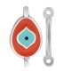 Connecteur Ovale en Zamak Émaillé avec œil Maléfique 15 x 11 mm
